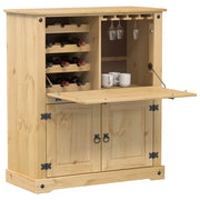 Wijnkast 97x45x114 cm massief grenenhout