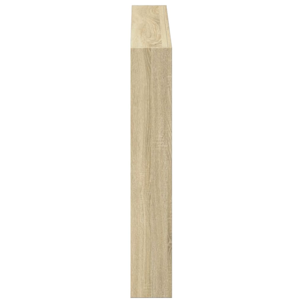 Hoofdbordkast met LED-verlichting 100x17x102 cm sonoma eiken