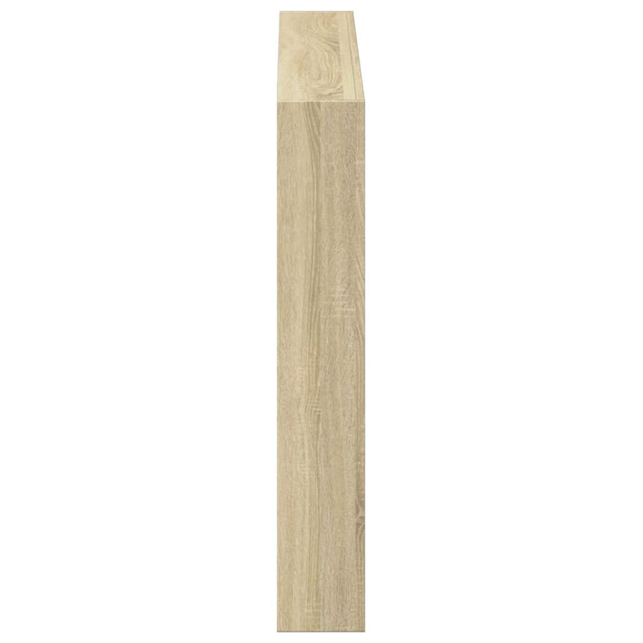 Hoofdbordkast met LED-verlichting 100x17x102 cm sonoma eiken