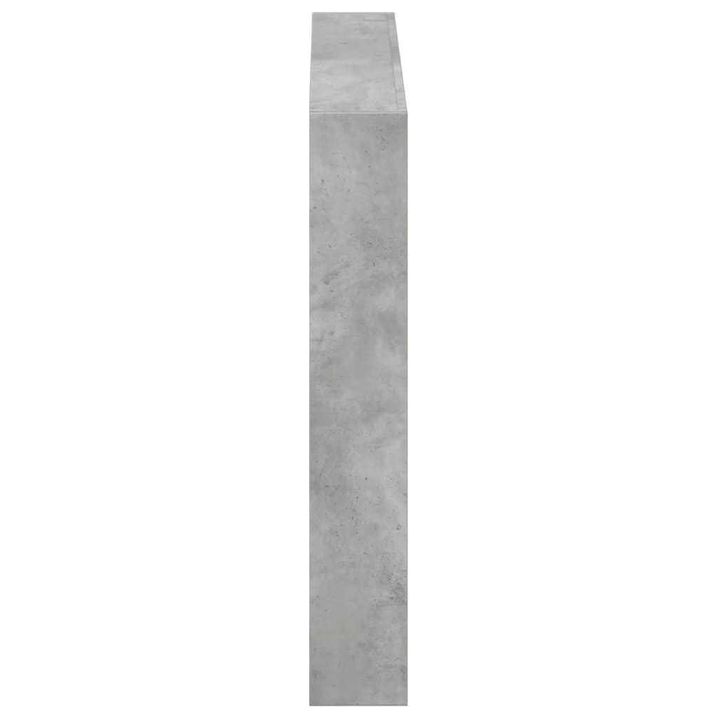 Hoofdbordkast met LED-verlichting 100x17x102 cm betongrijs