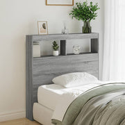 Hoofdbordkast 100x17x102 cm grijs sonoma met LED