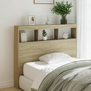 Hoofdbordkast 120x17x102 cm sonoma eiken LED