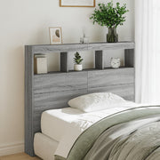 Hoofdbordkast 120x17x102 cm grijs sonoma met LED