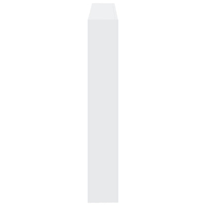 Hoofdbordkast met LED-verlichting 140x17x102 cm wit