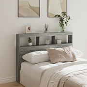 Hoofdbordkast 140x17x102 cm grijs sonoma met LED