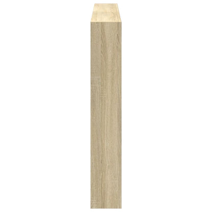 Hoofdbordkast met LED-verlichting 160x17x102 cm sonoma eiken