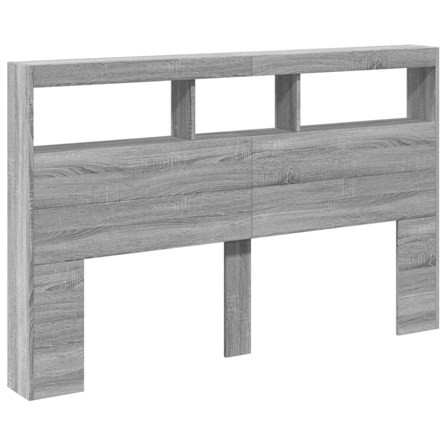 Hoofdbordkast Met Led-Verlichting 160 x 17 x 102 cm