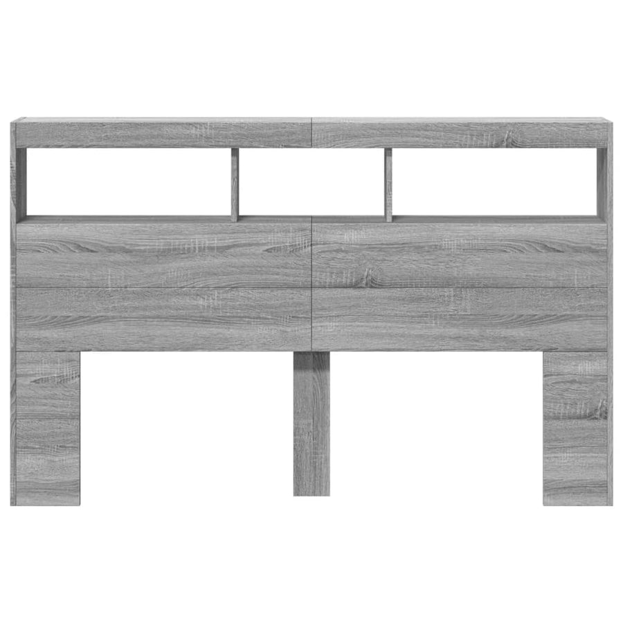 Hoofdbordkast Met Led-Verlichting 160 x 17 x 102 cm