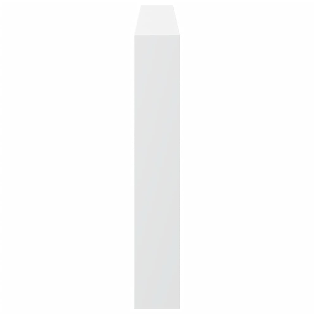 Hoofdbordkast met LED-verlichting 180x17x102 cm wit