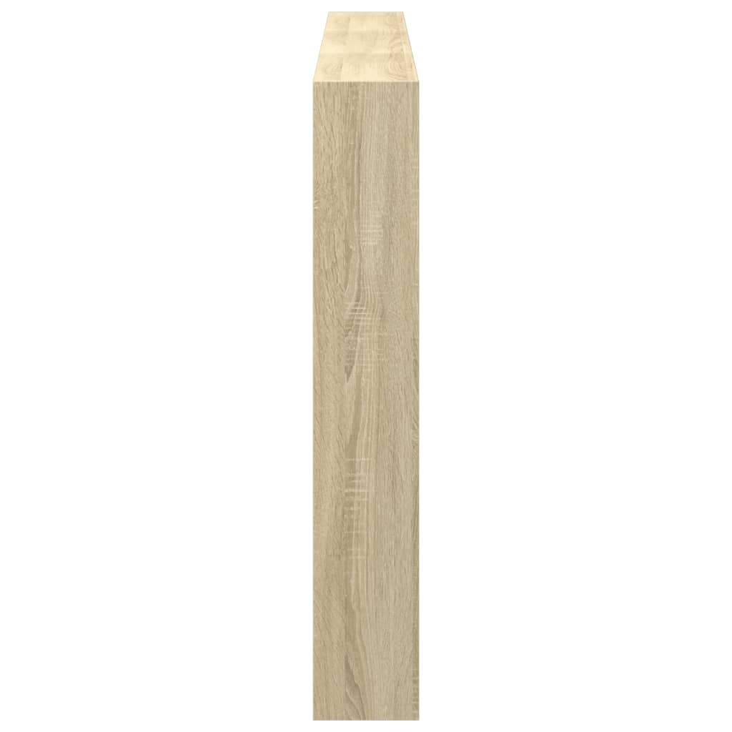 Hoofdbordkast met LED-verlichting 180x17x102 cm sonoma eiken