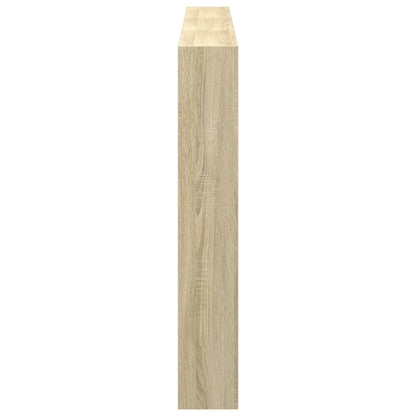 Hoofdbordkast met LED-verlichting 180x17x102 cm sonoma eiken