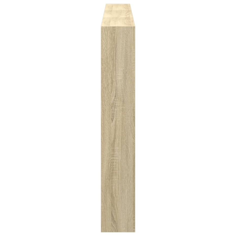 Hoofdbordkast met LED-verlichting 180x17x102 cm sonoma eiken