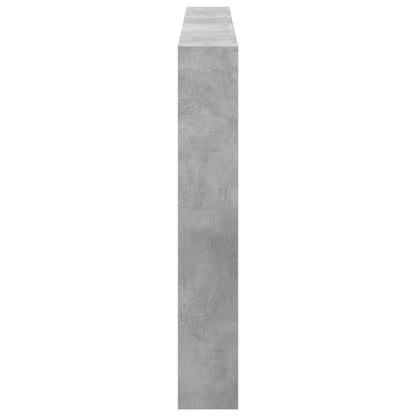Hoofdbordkast met LED-verlichting 180x17x102 cm betongrijs
