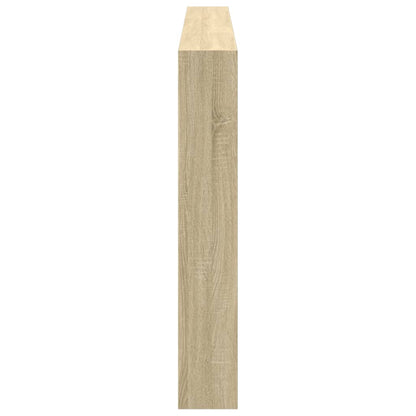 Hoofdbordkast met LED-verlichting 200x17x102 cm sonoma eiken