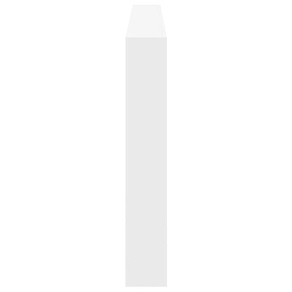 Hoofdbordkast met LED-verlichting 220x17x102 cm wit