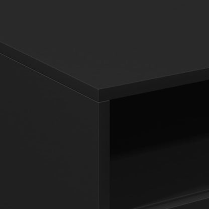Salontafel met LED-verlichting 50x49x40 cm zwart Zwart