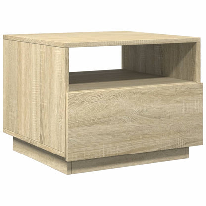 Salontafel met LED-verlichting 50x49x40 cm sonoma eikenkleurig Sonoma eiken