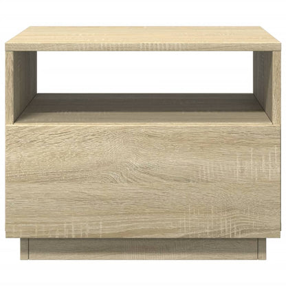 Salontafel met LED-verlichting 50x49x40 cm sonoma eikenkleurig Sonoma eiken