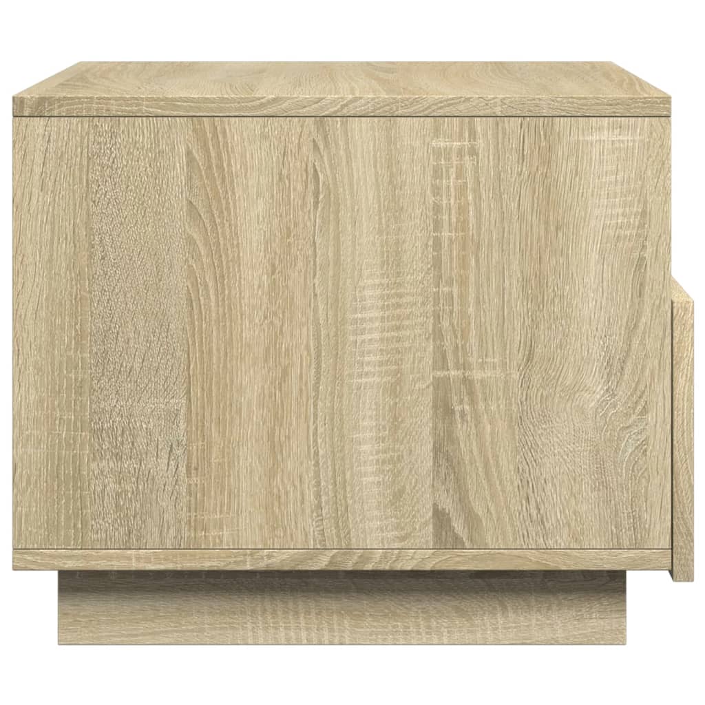 Salontafel met LED-verlichting 50x49x40 cm sonoma eikenkleurig Sonoma eiken