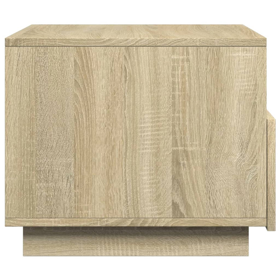 Salontafel met LED-verlichting 50x49x40 cm sonoma eikenkleurig Sonoma eiken