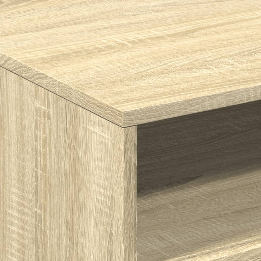 Salontafel met LED-verlichting 50x49x40 cm sonoma eikenkleurig Sonoma eiken