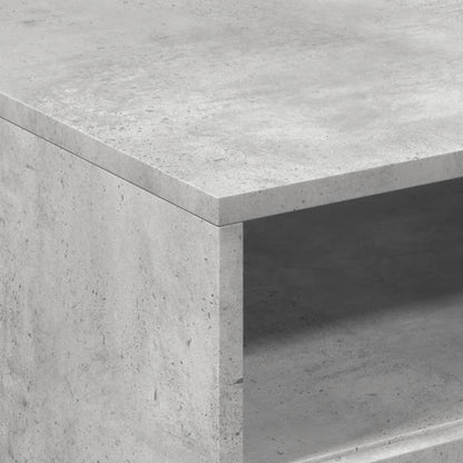 Salontafel met LED-verlichting 50x49x40 cm betongrijs Betongrijs