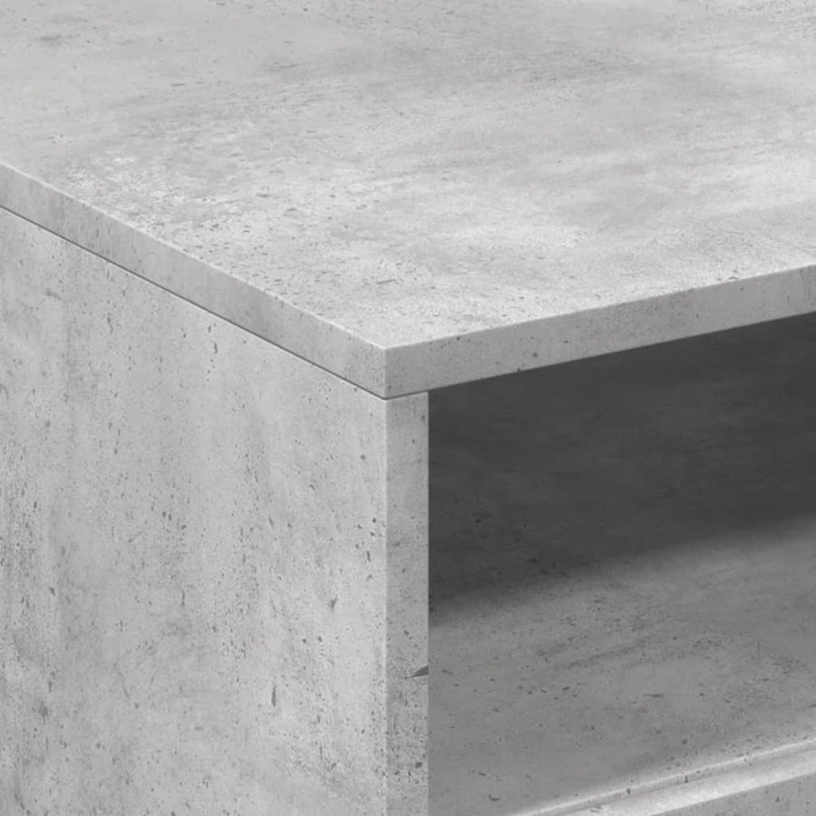 Salontafel met LED-verlichting 50x49x40 cm betongrijs Betongrijs