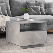 Salontafel 50x49x40 cm betongrijs LED