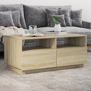Salontafel 90x49x40 cm sonoma eiken LED
