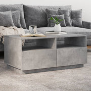 Salontafel 90x49x40 cm betongrijs LED