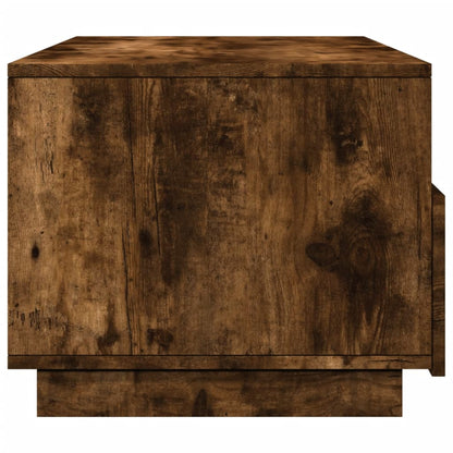 Salontafel met LED-verlichting 90x49x40 cm gerookt eikenkleurig
