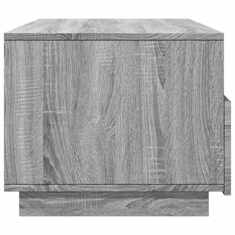 Salontafel met LED-verlichting 90x49x40 cm grijs sonoma eiken