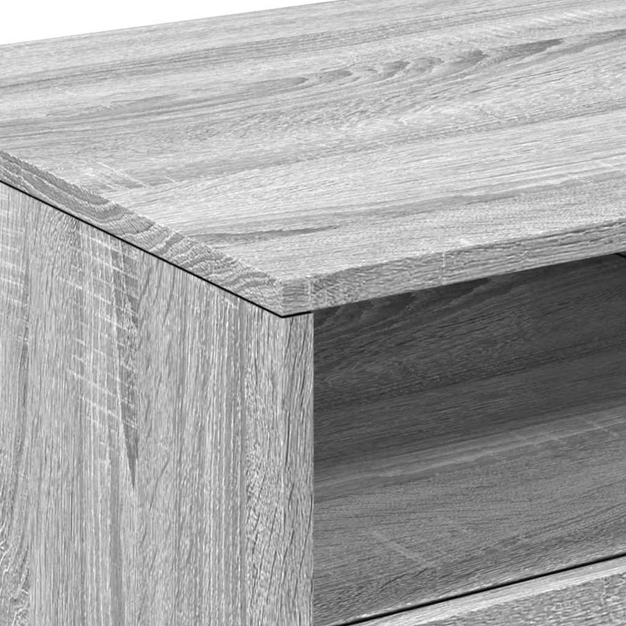 Salontafel met LED-verlichting 90x49x40 cm grijs sonoma eiken