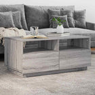 Salontafel 90x49x40 cm grijs sonoma eiken LED