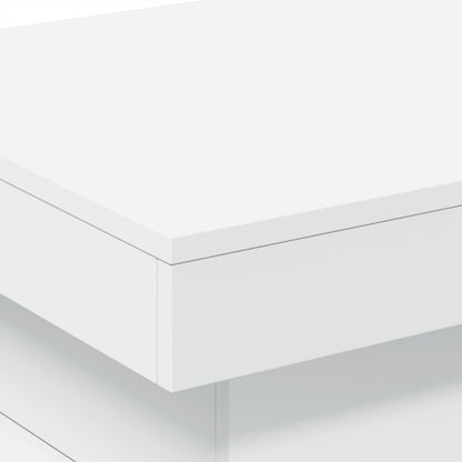 Salontafel met LED-verlichting 50x50x40 cm wit 50 x 50 x 40 cm Wit