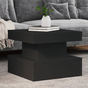 Salontafel 50x50x40 cm zwart met LED