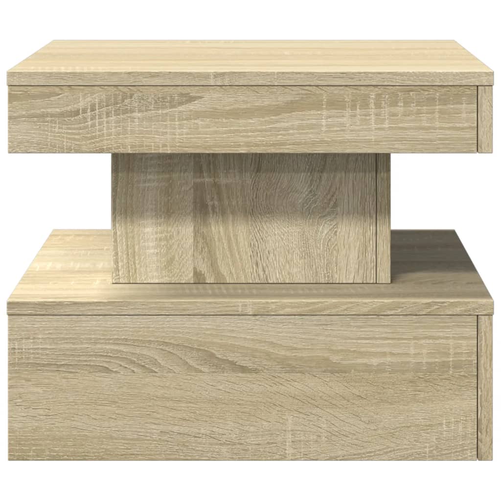 Salontafel met LED-verlichting 50x50x40 cm sonoma eiken 50 x 50 x 40 cm Sonoma eiken