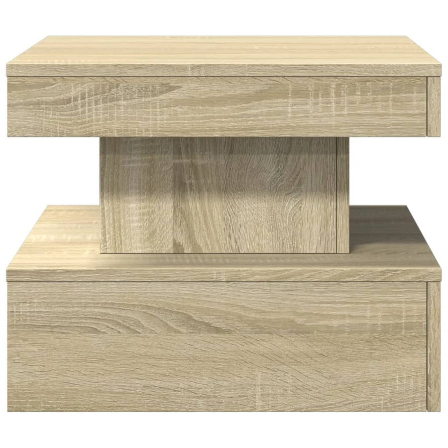 Salontafel met LED-verlichting 50x50x40 cm sonoma eiken 50 x 50 x 40 cm Sonoma eiken