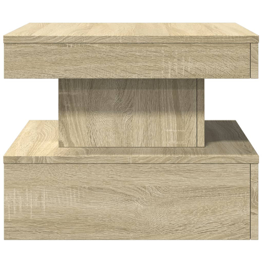 Salontafel met LED-verlichting 50x50x40 cm sonoma eiken 50 x 50 x 40 cm Sonoma eiken