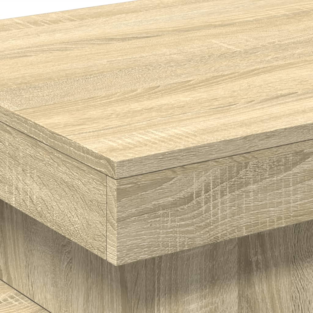 Salontafel met LED-verlichting 50x50x40 cm sonoma eiken 50 x 50 x 40 cm Sonoma eiken