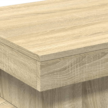 Salontafel met LED-verlichting 50x50x40 cm sonoma eiken 50 x 50 x 40 cm Sonoma eiken