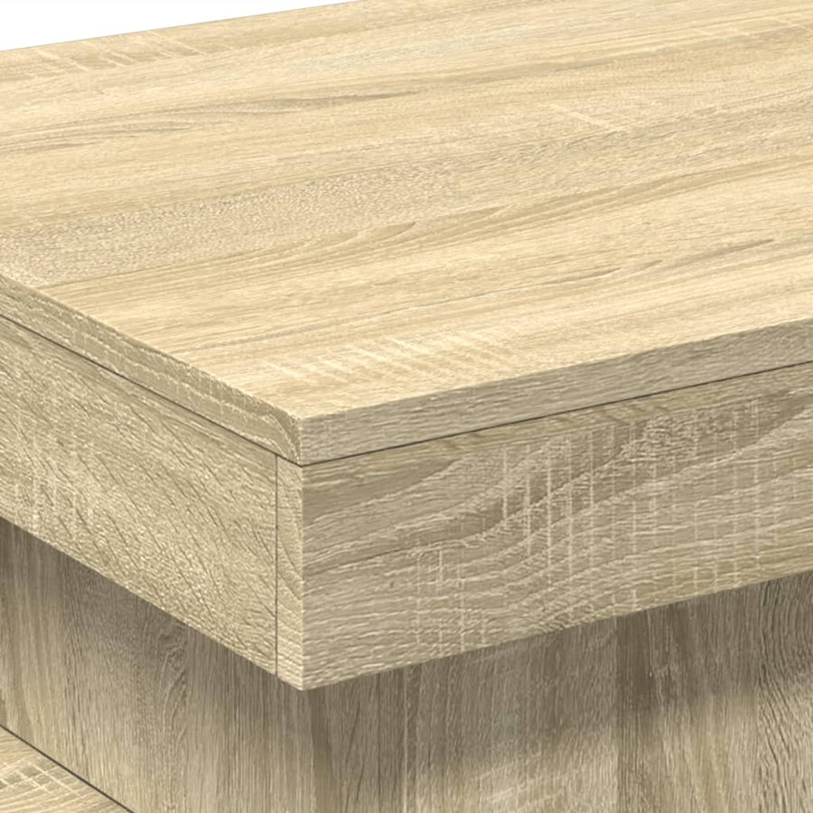 Salontafel met LED-verlichting 50x50x40 cm sonoma eiken 50 x 50 x 40 cm Sonoma eiken