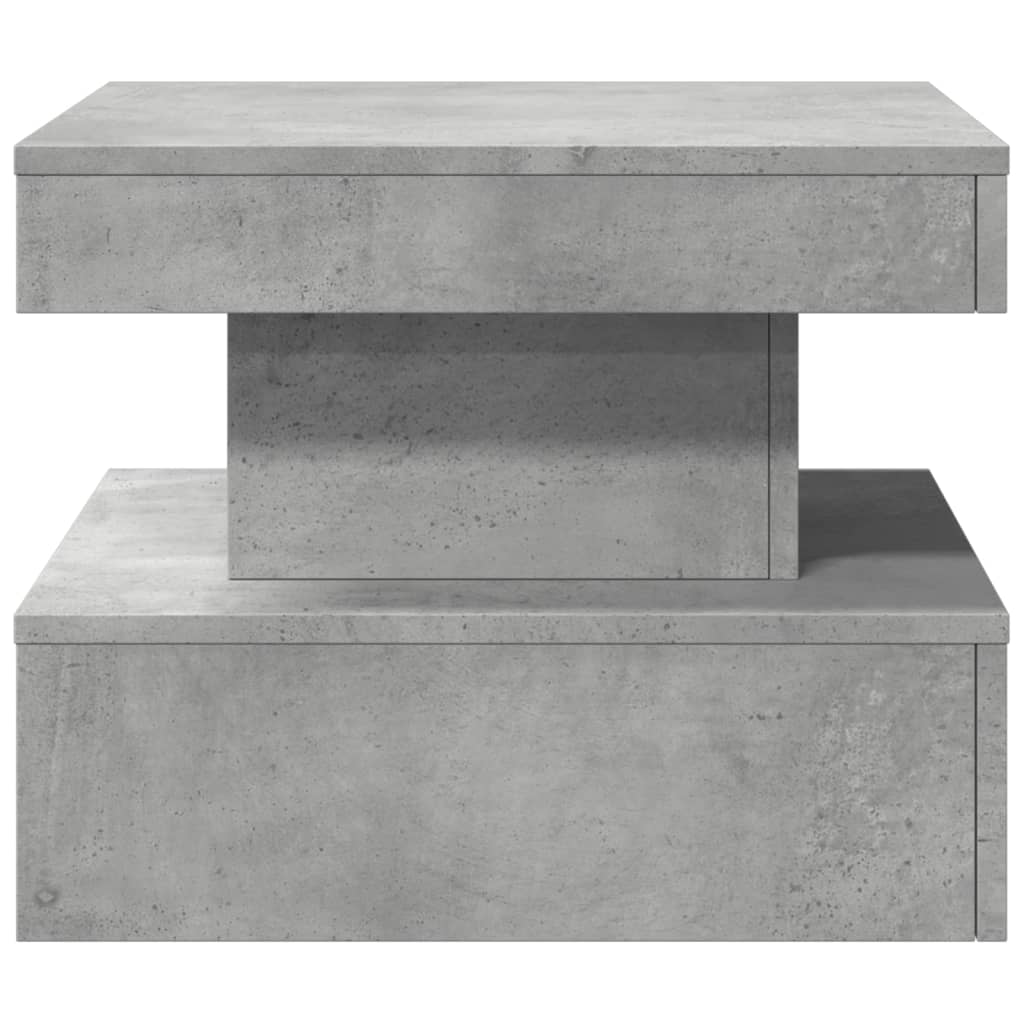 Salontafel met LED-verlichting 50x50x40 cm betongrijs 50 x 50 x 40 cm Betongrijs