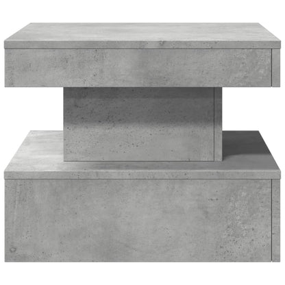 Salontafel met LED-verlichting 50x50x40 cm betongrijs 50 x 50 x 40 cm Betongrijs