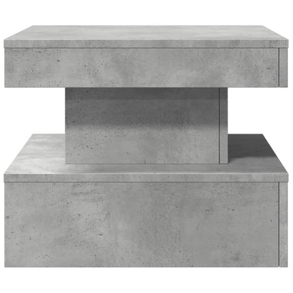 Salontafel met LED-verlichting 50x50x40 cm betongrijs 50 x 50 x 40 cm Betongrijs