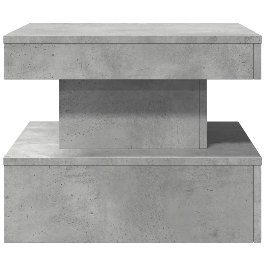 Salontafel met LED-verlichting 50x50x40 cm betongrijs 50 x 50 x 40 cm Betongrijs