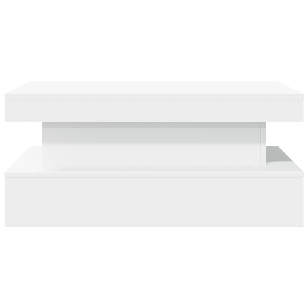 Salontafel met LED-verlichting 90x50x40 cm wit 90 x 50 x 40 cm Wit