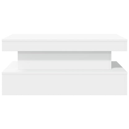 Salontafel met LED-verlichting 90x50x40 cm wit 90 x 50 x 40 cm Wit