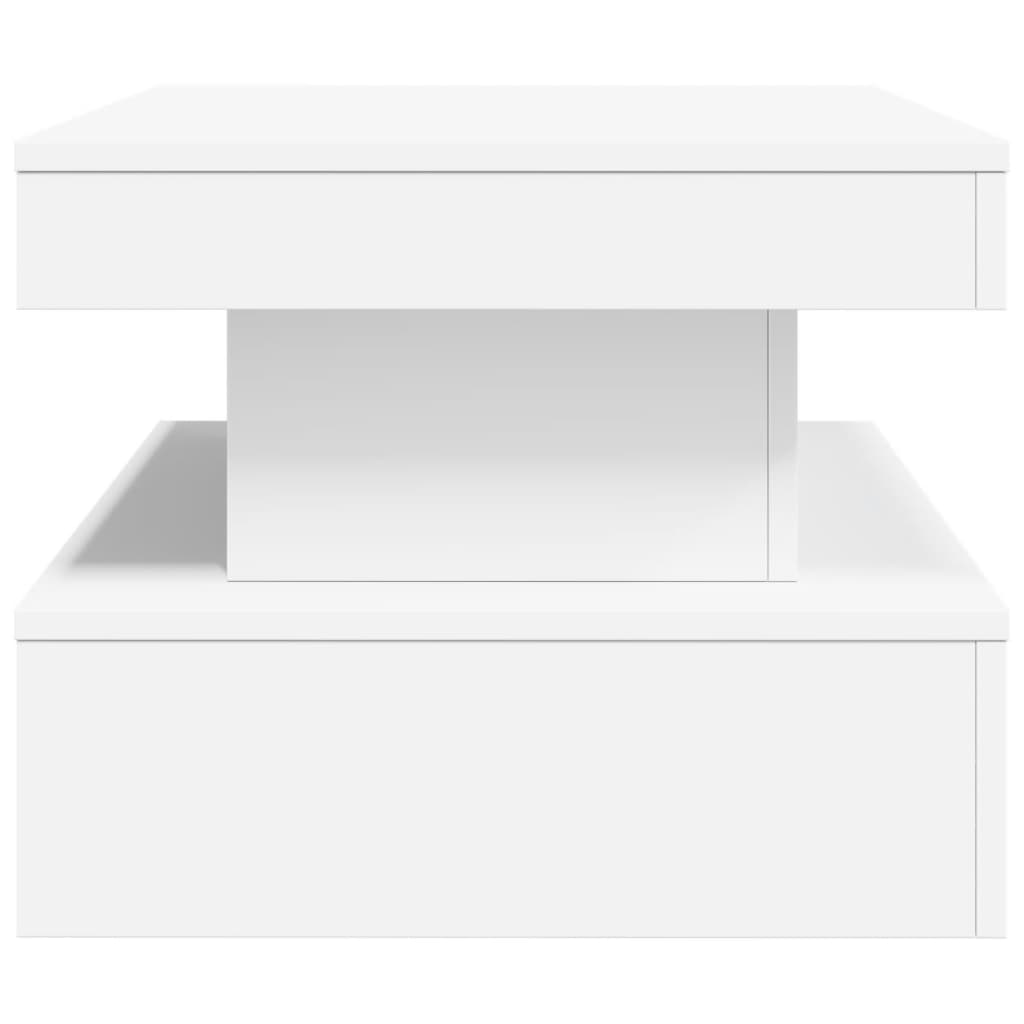 Salontafel met LED-verlichting 90x50x40 cm wit 90 x 50 x 40 cm Wit