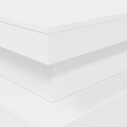 Salontafel met LED-verlichting 90x50x40 cm wit 90 x 50 x 40 cm Wit